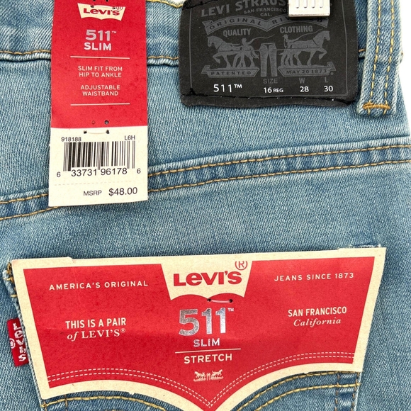 *Sold* Levi's Jeans Lot of 2 Bundle Levi 511 Skinny Slim Pull On 28 30 NEW TAGS - Picture 5 of 13